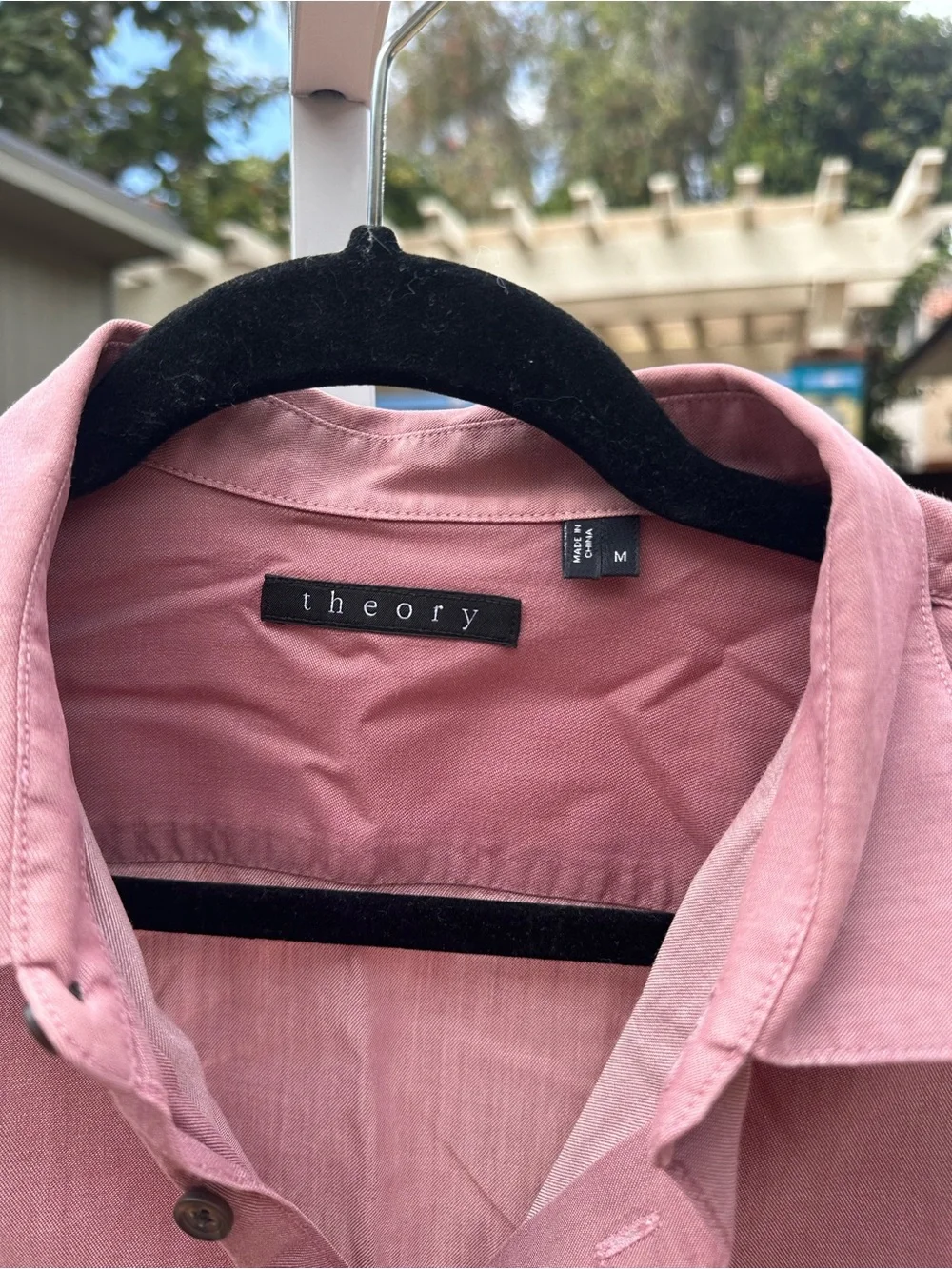 Theory Men's Lightweight Utility Shirt Jacket - Dusty Rose